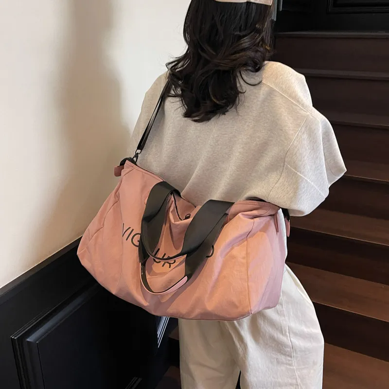 Debecca Nylon Portable One Shoulder Travel Bag Unisex Multicolor-10