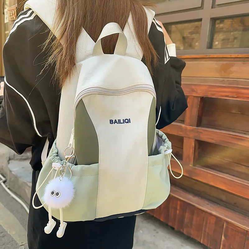 Debecca Nylon Backpack Large Size Unisex Multicolor-7