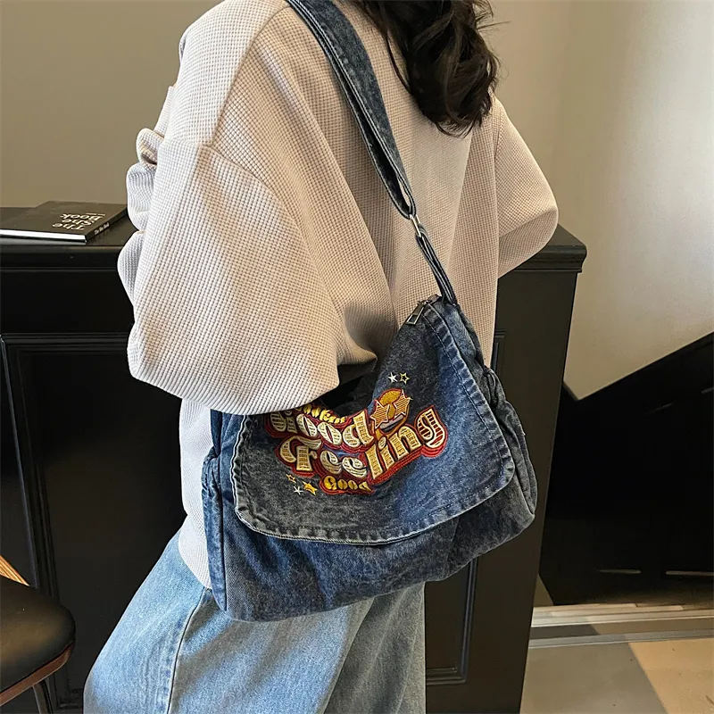 Debecca Denim Crossbody Bag Regular Women's Multicolor-1