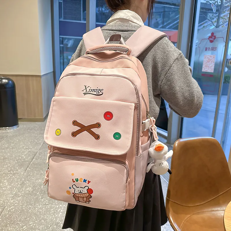 Debecca Nylon Backpack Unisex Multicolor-1