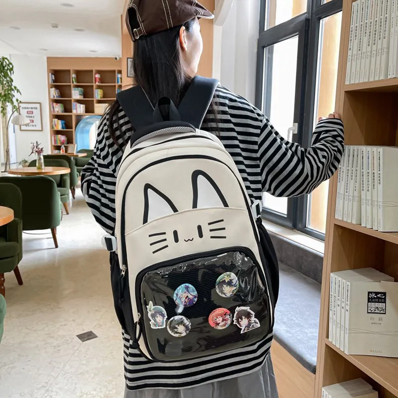 Debecca Composite Cloth Backpack Unisex Multicolor-5