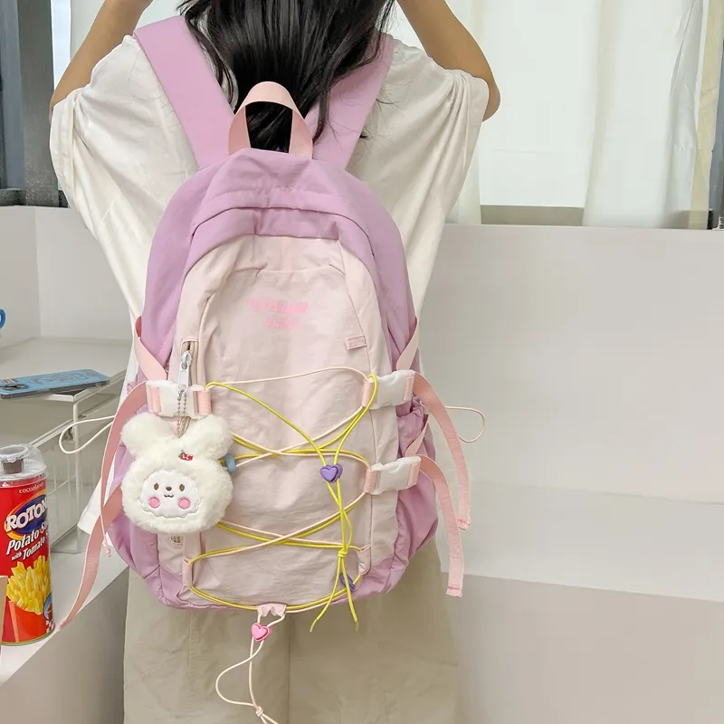 Debecca Nylon Backpack Unisex Multicolor-13