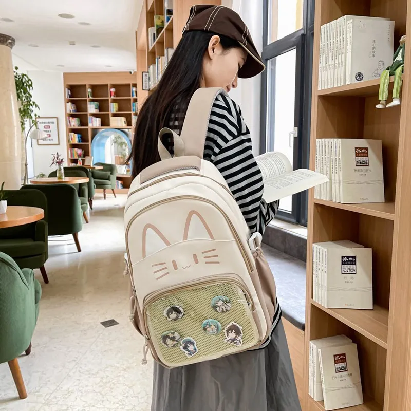 Debecca Composite Cloth Backpack Unisex Multicolor-15