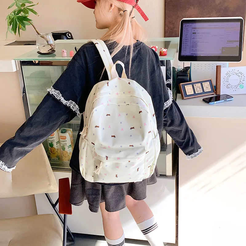 Debecca Nylon Fabric Backpack Regular Women's Multicolor-8