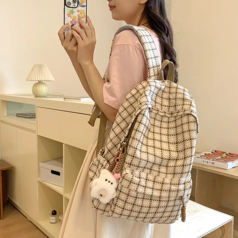 Debecca Cotton Linen Blend Backpack Regular Women's Multicolor-14