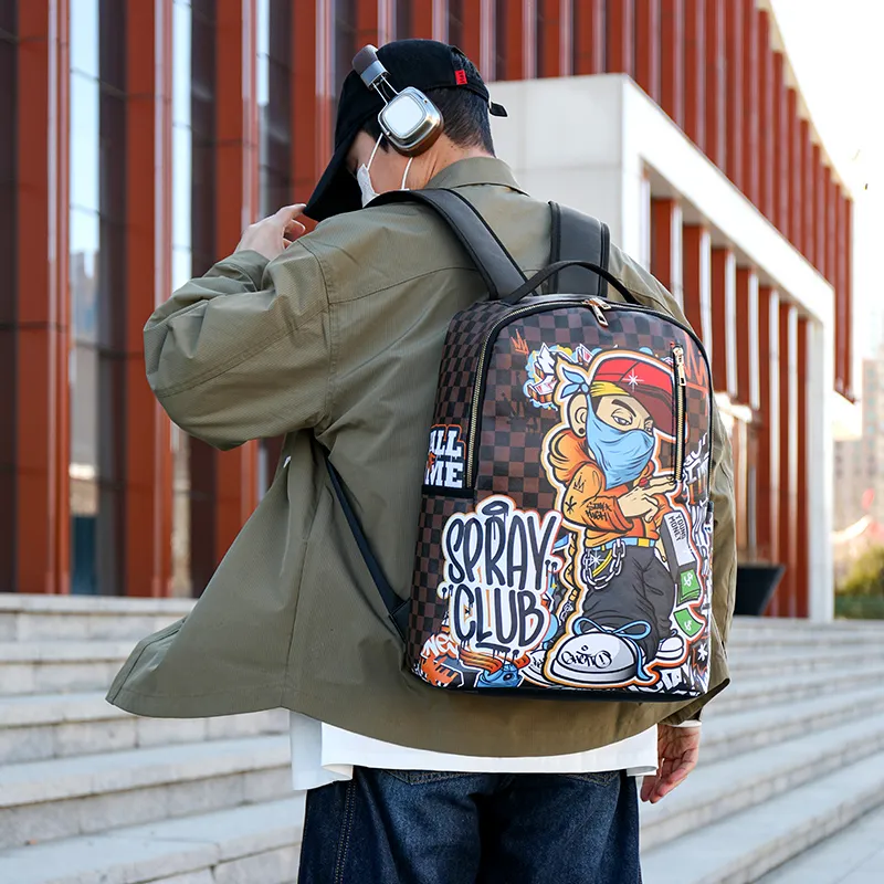 Debecca PU Backpack Unisex Multicolor-5
