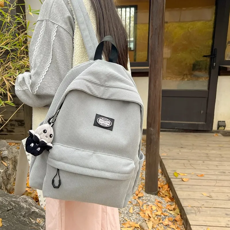 Debecca Corduroy Backpack Unisex Multicolor-10
