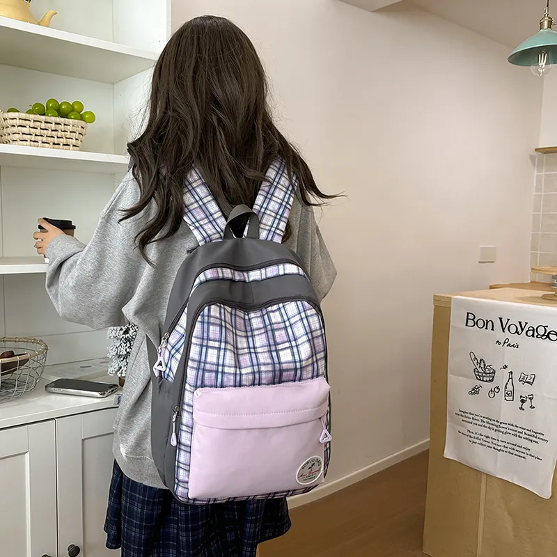 Debecca Nylon Backpack Large Size Unisex Multicolor-1