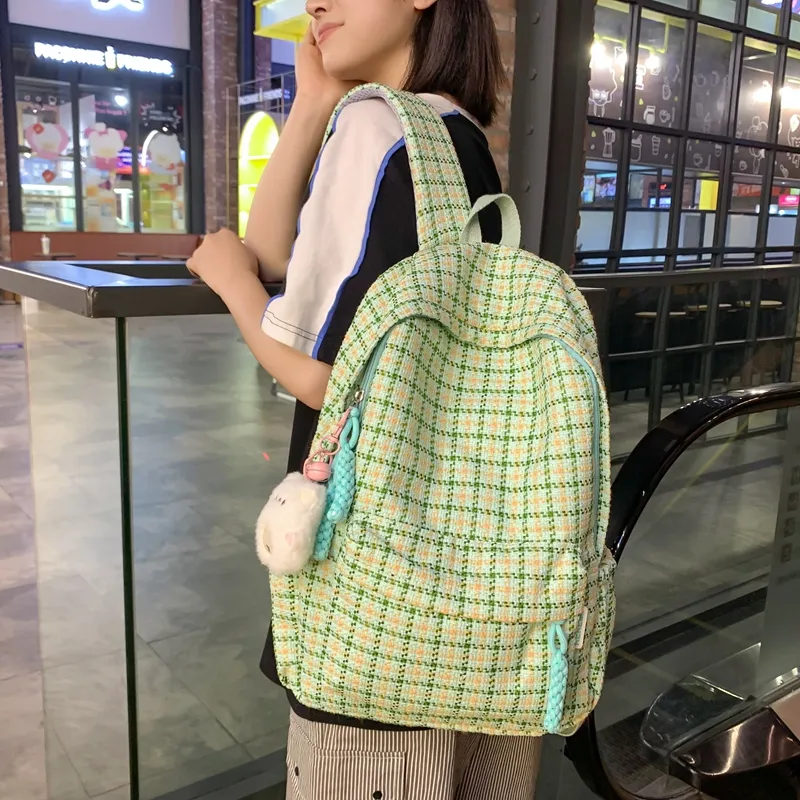 Debecca Cotton Linen Blend Backpack Regular Women's Multicolor-3
