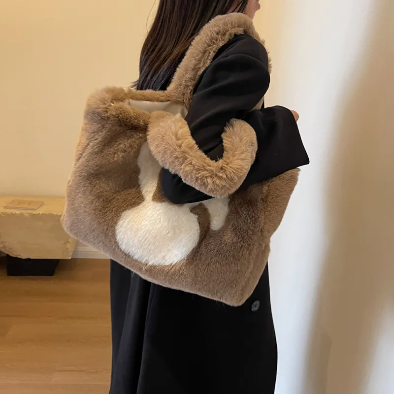 Debecca Plush Handbag, Shoulder Bag Women's-1