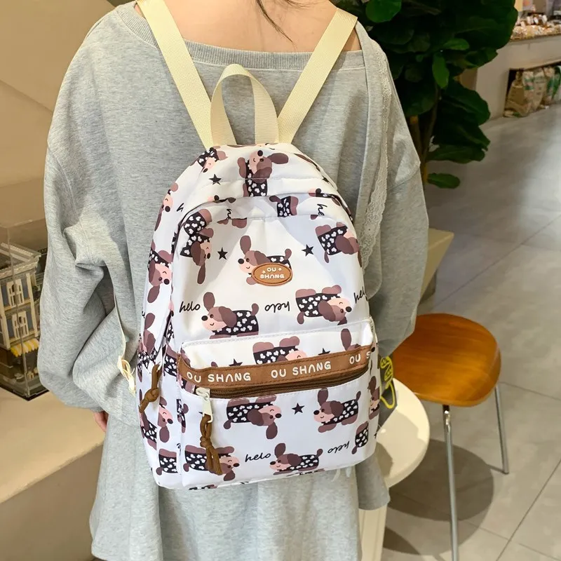 Debecca Composite Cloth Backpack Large Size Unisex Multicolor-15