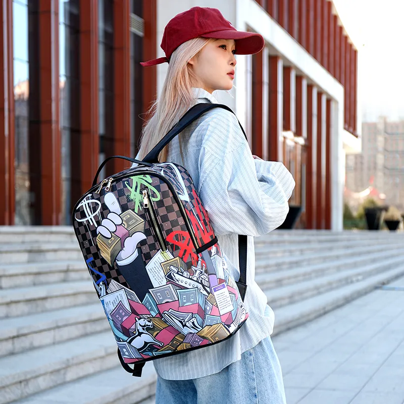 Debecca PU Backpack Unisex Multicolor-2