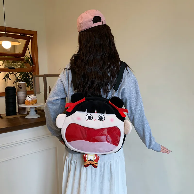 Debecca Plush Backpack Unisex Multicolor-1