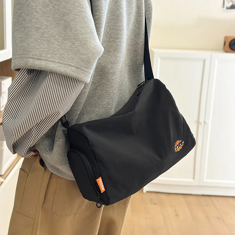 Debecca Nylon Crossbody Bag Unisex Khaki/Black-6