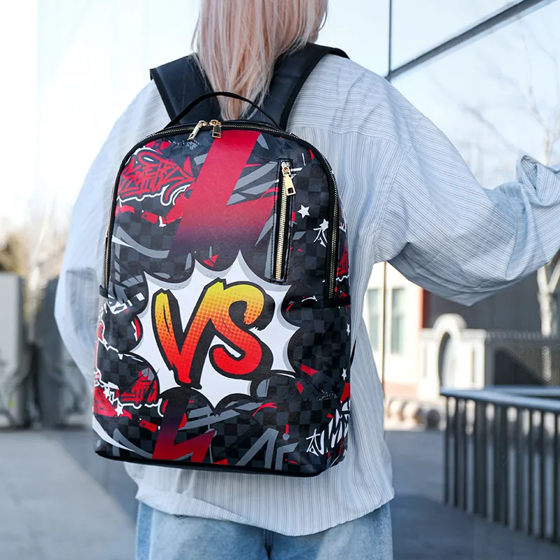 Debecca PU Backpack Unisex Multicolor-8