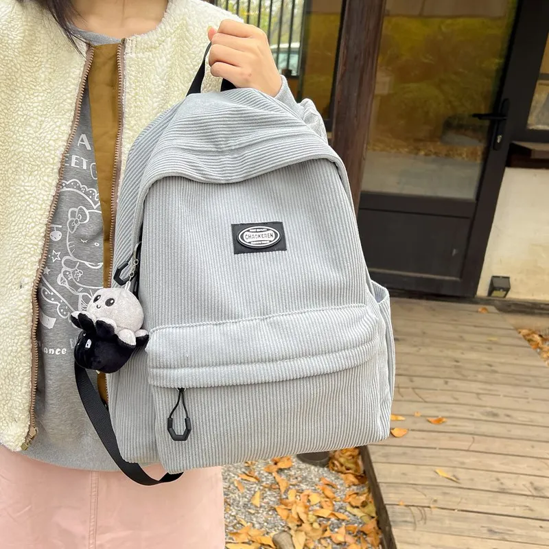 Debecca Corduroy Backpack Unisex Multicolor-9