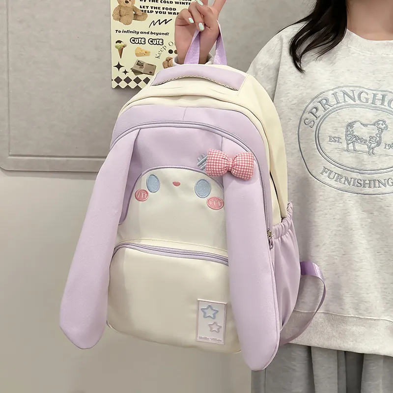 Debecca Nylon Backpack Large Size Women's Pink/Blue/Black/Purple/Yellow/Green-12