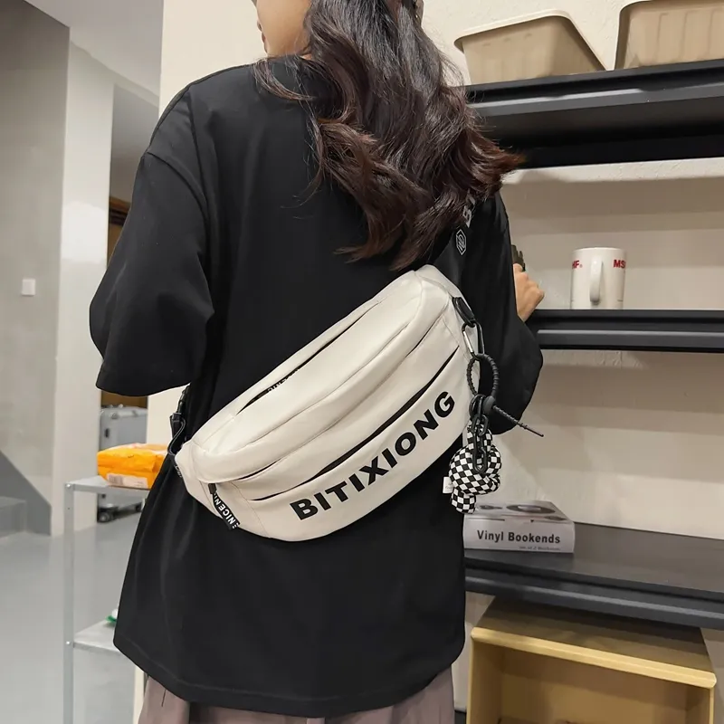 Debecca Nylon Shoulder Bag Unisex Multicolor-7