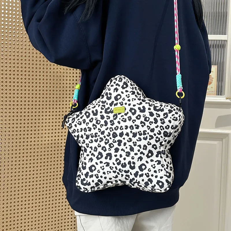 Debecca Nylon Crossbody Bag Women's White/Yellow Brown/Khaki-2