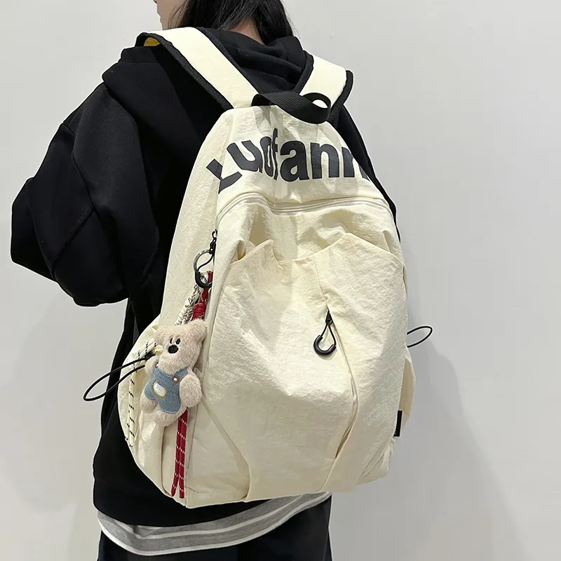 Debecca Nylon Backpack Large Size Unisex Multicolor-1