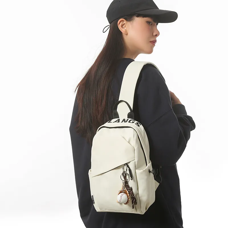 Debecca Nylon Sling Bag Regular Unisex Black-11
