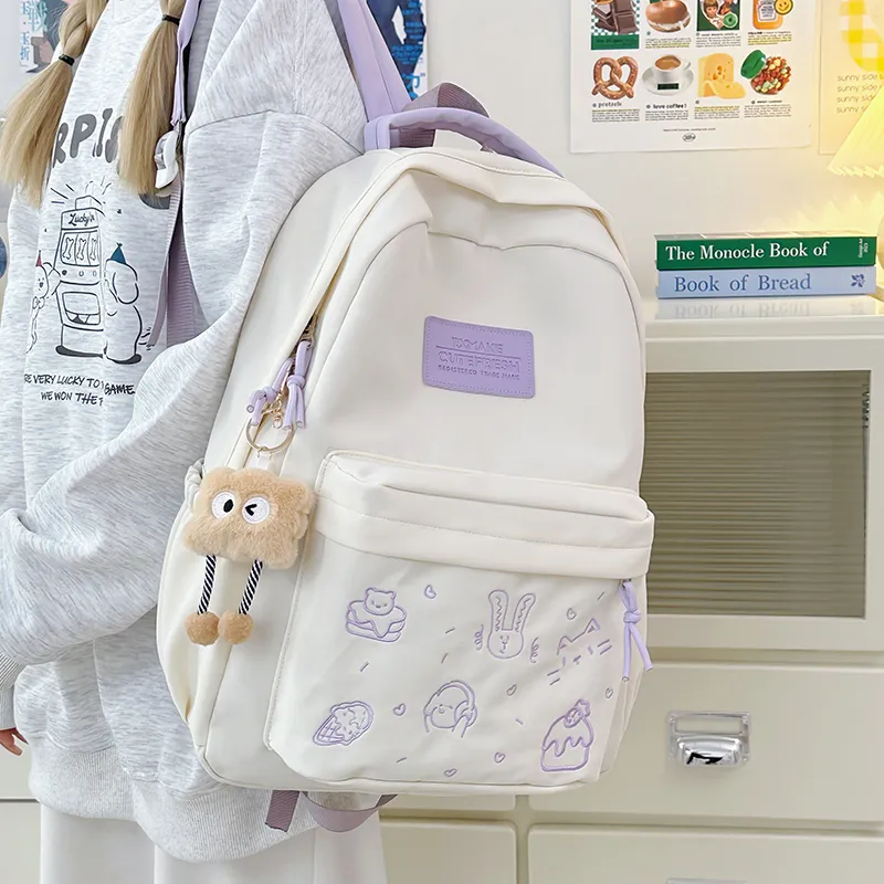 Debecca Nylon Backpack Regular Unisex Multicolor-17