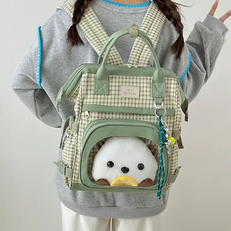 Debecca Nylon Backpack Large Size Women's Multicolor-6