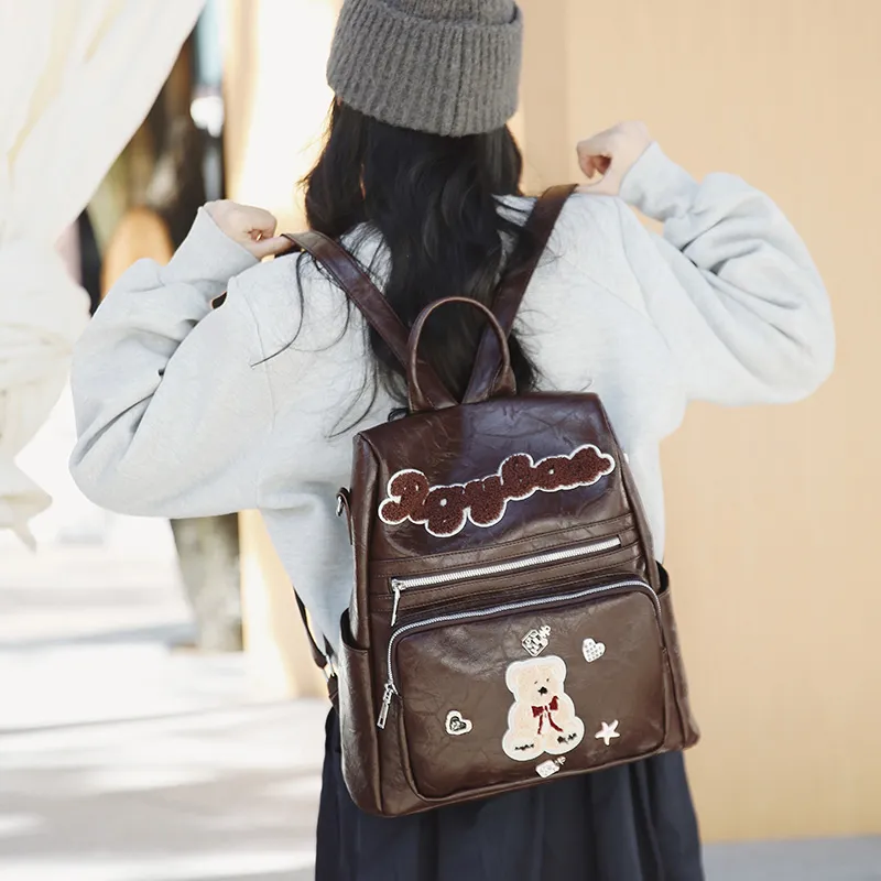 Debecca PU Backpack Regular Women's Multicolor-5