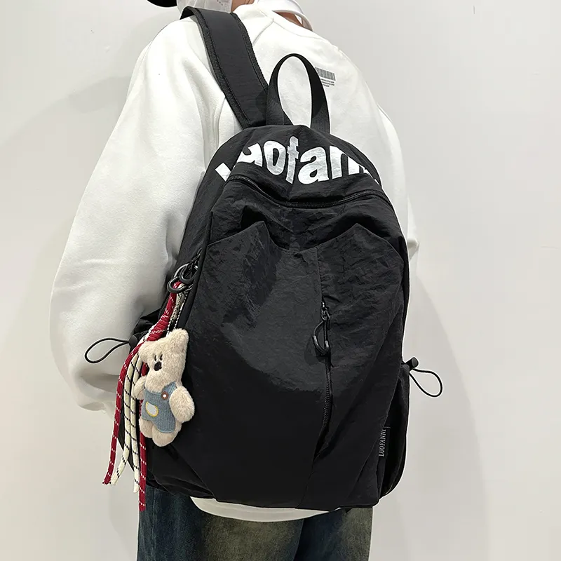 Debecca Nylon Backpack Large Size Unisex Multicolor-13