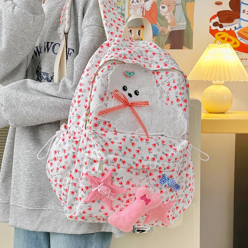 Debecca Nylon Backpack Women's Pink-4