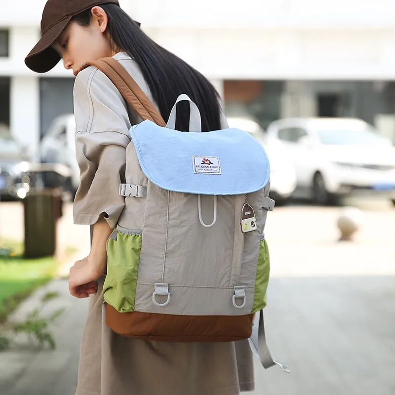 Debecca Nylon Backpack Unisex Multicolor-6