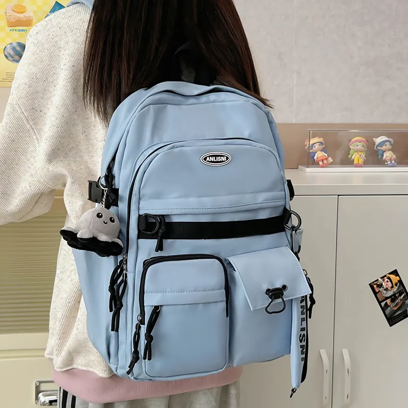 Debecca Polyester Backpack Unisex Multicolor-14