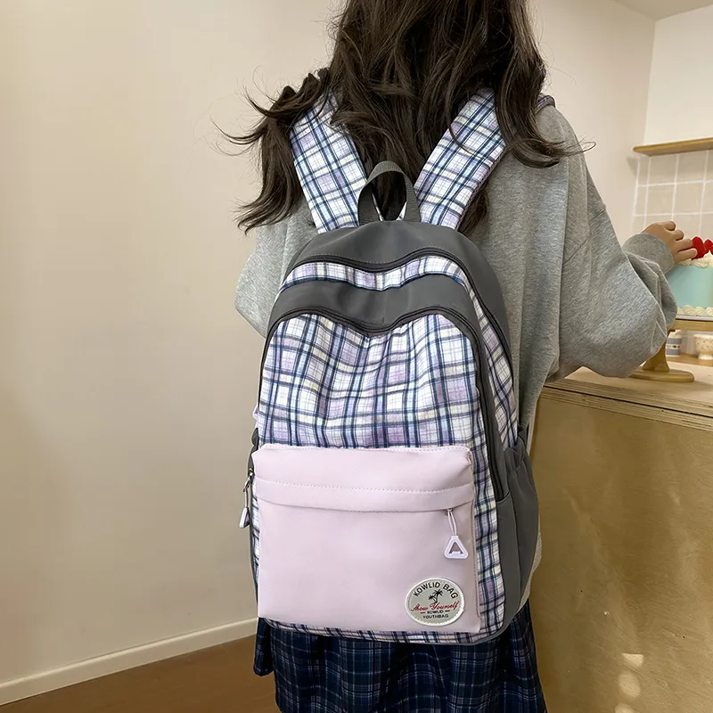 Debecca Nylon Backpack Large Size Unisex Multicolor-8