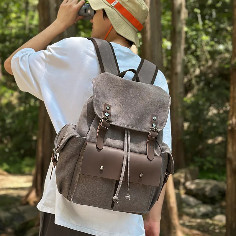 Debecca Canvas Backpack Unisex Multicolor-7