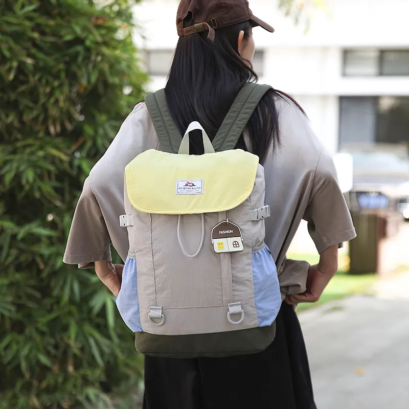 Debecca Nylon Backpack Unisex Multicolor-11