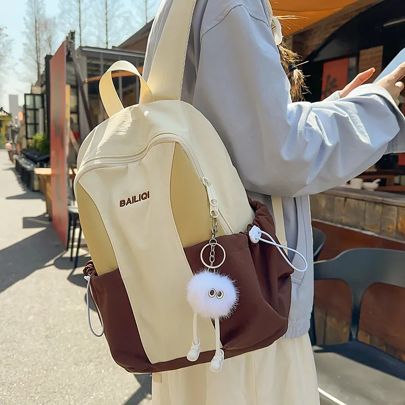 Debecca Nylon Backpack Large Size Unisex Multicolor-1
