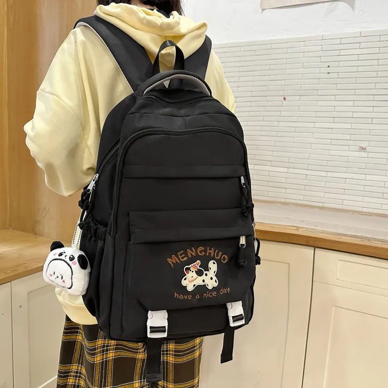 Debecca Cotton Backpack Large Size Unisex Multicolor-6