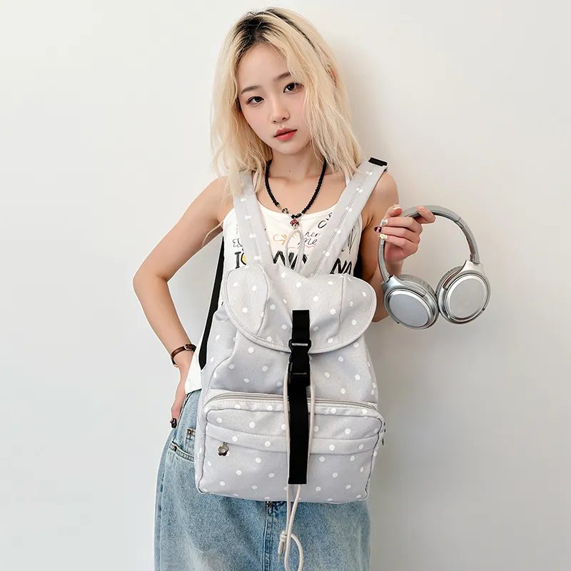 Debecca Denim Backpack Women's Black/White-6