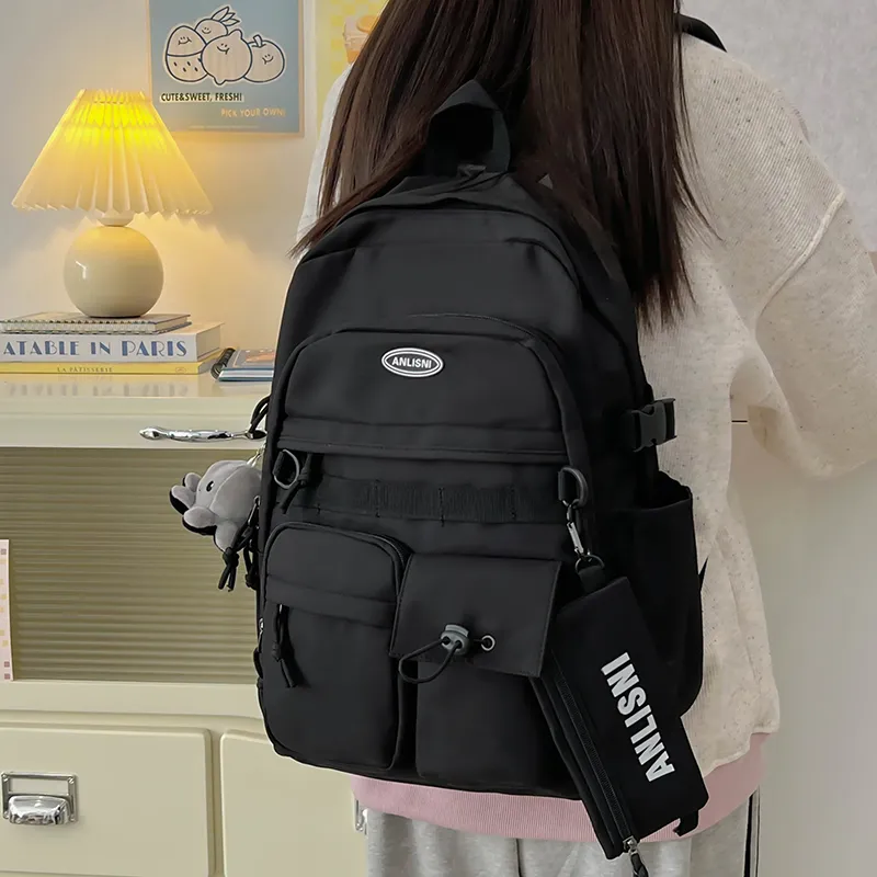 Debecca Polyester Backpack Unisex Multicolor-6