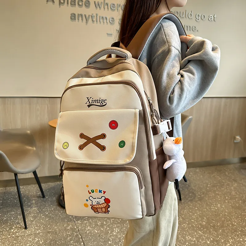 Debecca Nylon Backpack Unisex Multicolor-6