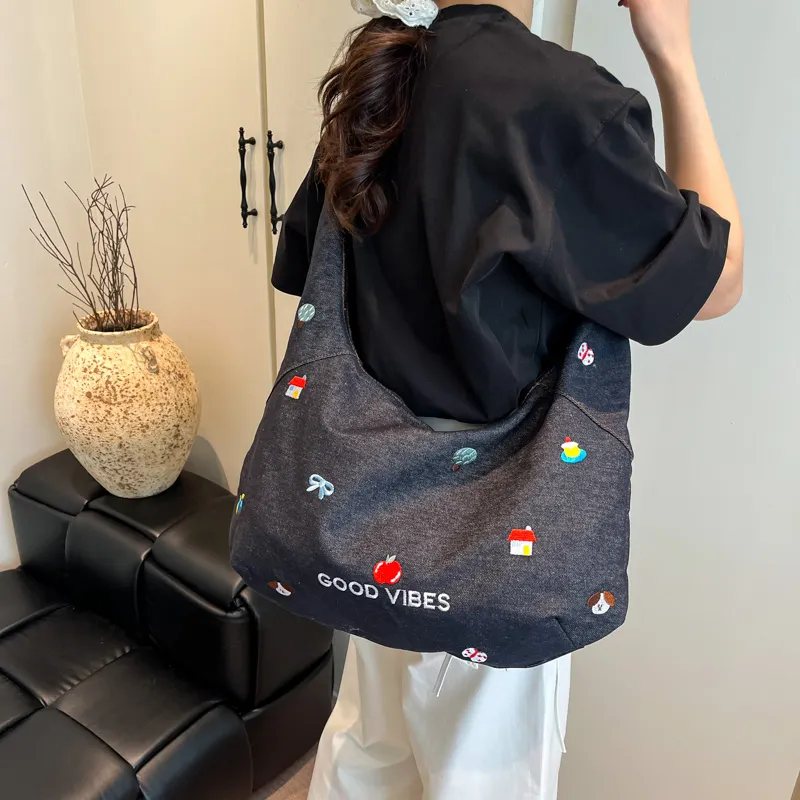 Debecca Denim Shoulder Bag Regular Women's Multicolor-2