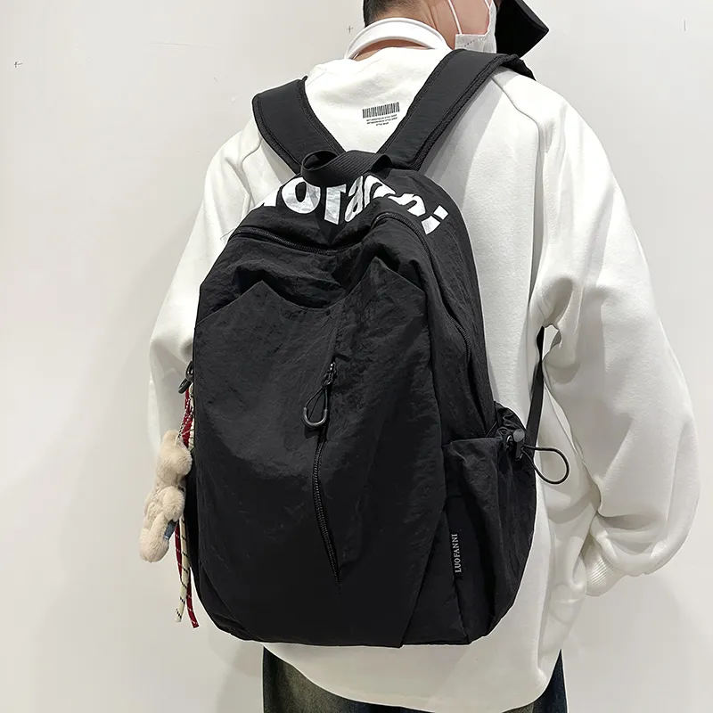 Debecca Nylon Backpack Large Size Unisex Multicolor-14