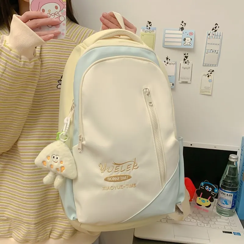 Debecca Composite Cloth Backpack Large Size Unisex Multicolor-18