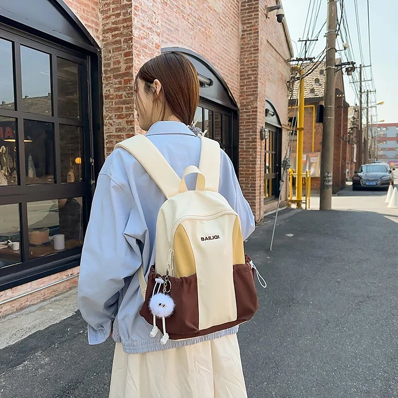 Debecca Nylon Backpack Large Size Unisex Multicolor-2