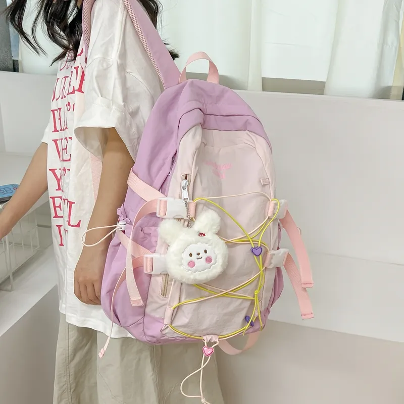 Debecca Nylon Backpack Unisex Multicolor-14