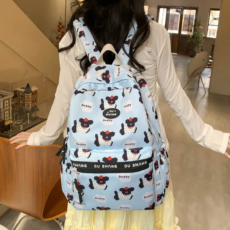 Debecca Composite Cloth Backpack Large Size Unisex Multicolor-9