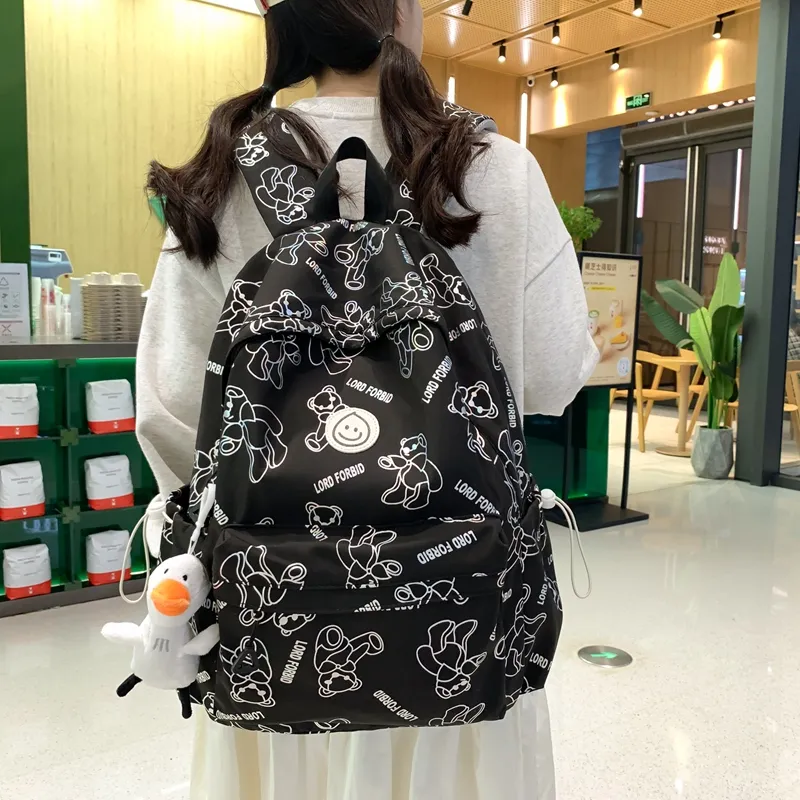 Debecca Nylon Backpack Regular Unisex Multicolor-6