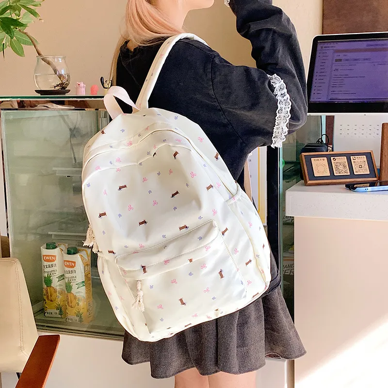Debecca Nylon Fabric Backpack Regular Women's Multicolor-7