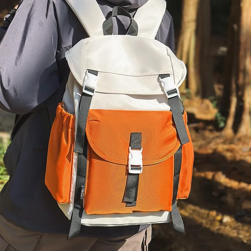 Debecca Nylon Backpack Large Size Unisex Multicolor-1