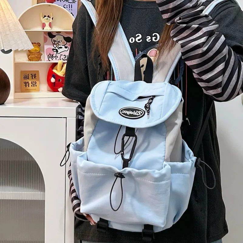 Debecca Nylon Backpack Regular Unisex Multicolor-6